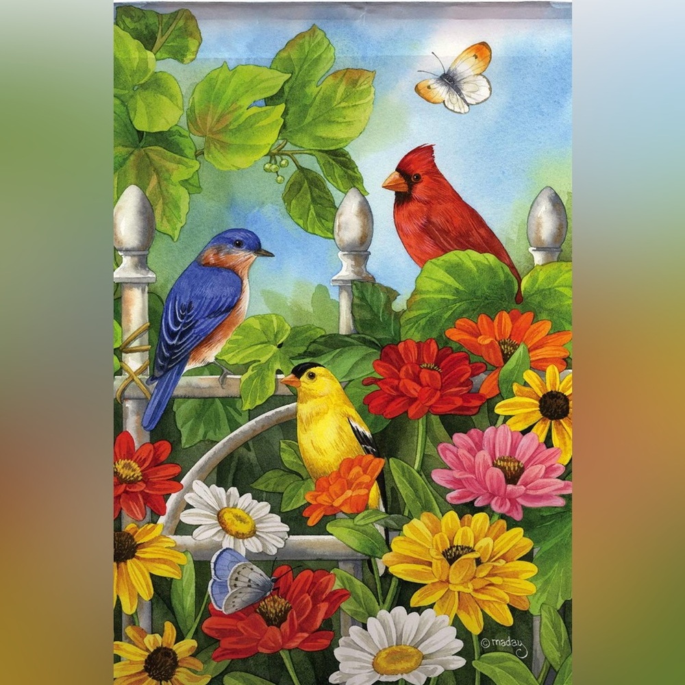 Evergreen Decorative House Flag
Jewels of Summer Garden Yard 29"x43"